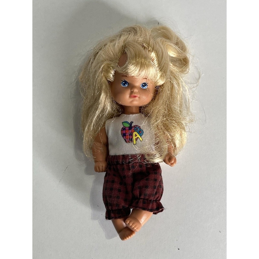 Vintage 1976 Mattel Kelly‎ Doll Girl BACK TO SCHOOL Barbie Kids Blonde